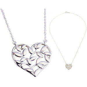 Tiffany & Co Olive Leaf Heart Pendant Chain Pendant Necklace Jewelry Necklace